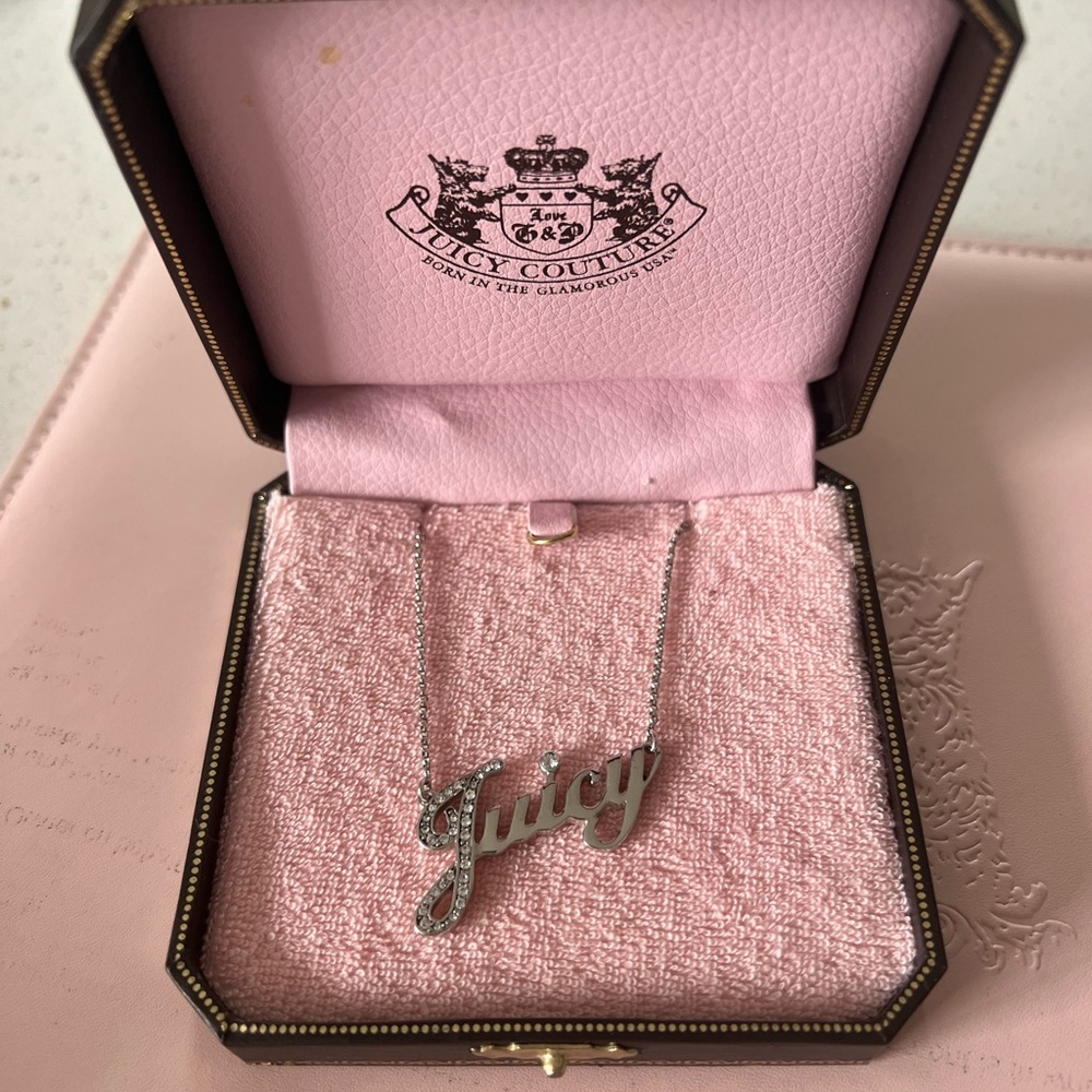 Juicy Couture | Vintage NWT “Juicy” Rhinestone Necklace